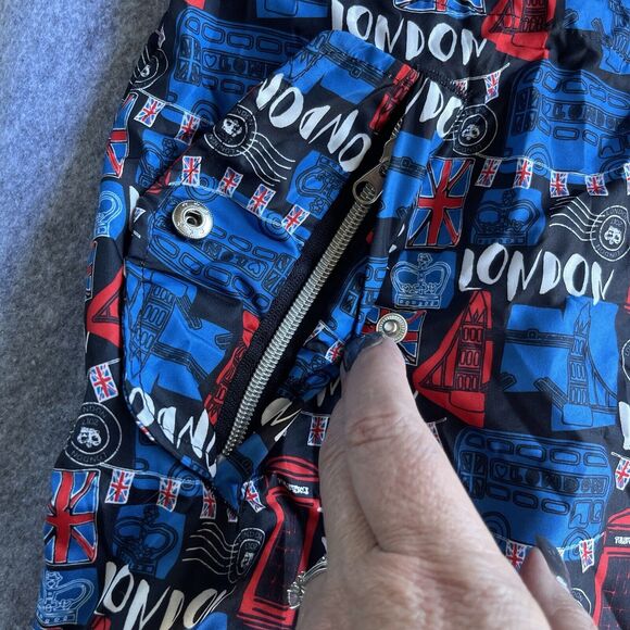 Parka in a Pocket Windbreaker Jacket Womens Large Full Zip Lightweight London - Picture 5 of 14